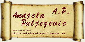 Anđela Puljezević vizit kartica